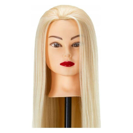 Gabbiano Oefenhoofd Kapper - 60 cm Haarlengte - Synthetisch Haar - Kappersopleiding - Blond