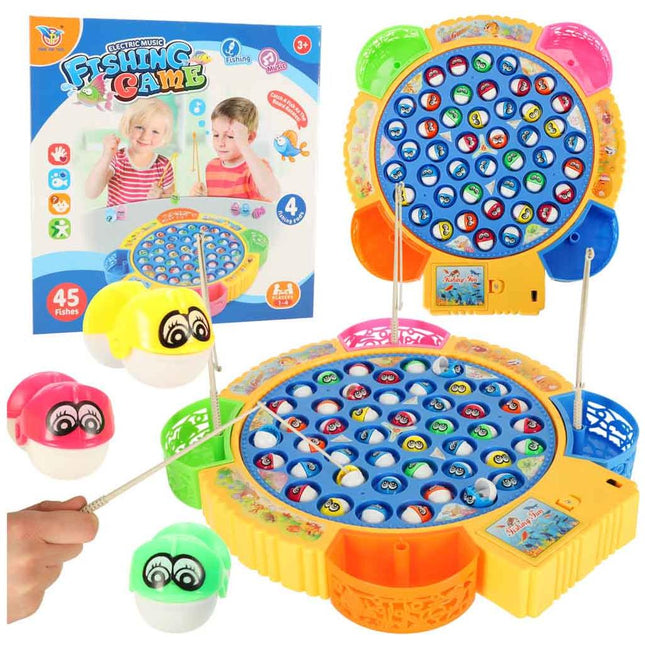 Familiespel Vissen Vangen Hengelspel - Visarcade - Actiespel - 45 vissen + 4 hengels - 1 tot 4 spelers