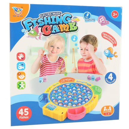 Familiespel Vissen Vangen Hengelspel - Visarcade - Actiespel - 45 vissen + 4 hengels - 1 tot 4 spelers
