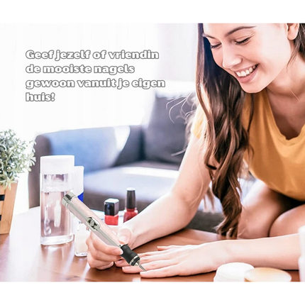 Trendmix Draadloze Elektrische Nagelvijl Nagelfrees Met 5 Bitjes Roze - 4 Bedieningsmodi - Manicure Pedicure Set Elektrisch - Oplaadbaar - USB C Kabel