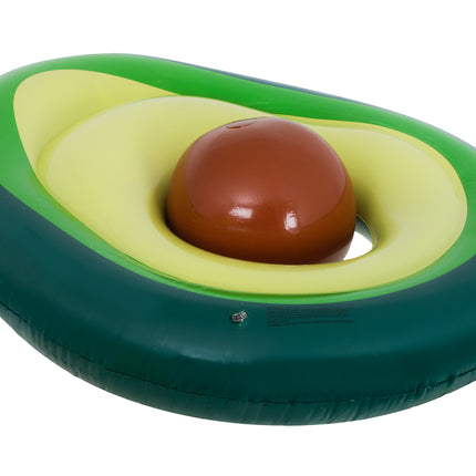 Opblaasbaar Avocado Luchtbed XL met Bal – 150x115 cm – Zwembad Luchtbed voor Volwassenen & Kinderen
