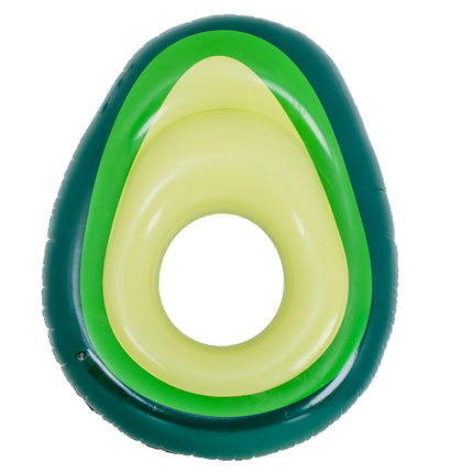 Opblaasbaar Avocado Luchtbed XL met Bal – 150x115 cm – Zwembad Luchtbed voor Volwassenen & Kinderen