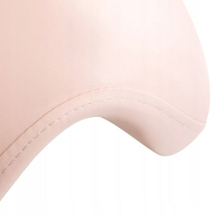 Ergonomische Cosmetische Zadelkruk Met Rugleuning - Kapperskruk in Hoogte Verstelbaar - Werkplaatsstoel Roze/Goud