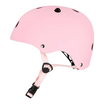 Kinderhelm maat S 48-54 cm – Fietshelm, Step Helm & Skatehelm voor Kinderen – LED Achterlicht – Roze