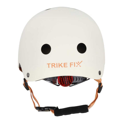 Kinderhelm maat S 48-54 cm – Fietshelm, Step Helm & Skatehelm voor Kinderen – LED Achterlicht – Beige