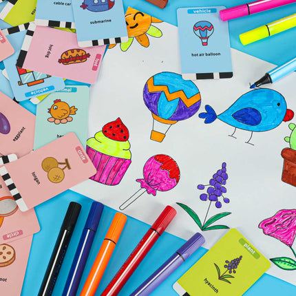 Tekenrobot voor Kinderen – Interactieve Educatieve Robot – Leer Tekenen Stap voor Stap – Inclusief 100 Flashcards – Vanaf 3 Jaar