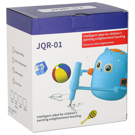 Tekenrobot voor Kinderen – Interactieve Educatieve Robot – Leer Tekenen Stap voor Stap – Inclusief 100 Flashcards – Vanaf 3 Jaar