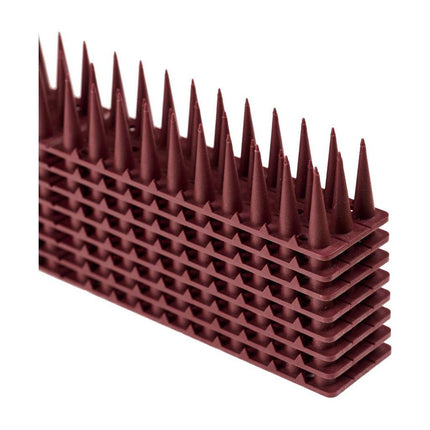 Anti Duivenpinnen - Anti Klim Strips - Vogelpinnen - Kattenverjager - Balkon Bruin