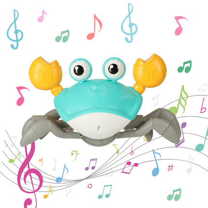 Kruipende En Dansende Krab Muzikaal Speelgoed Met Geluid - Interactief En Educatief Speelgoed Voor Kinderen En Baby's - Baby speelgoed - Sensorisch Speelgoed - Oplaadbare 3,7V Batterij - Groen