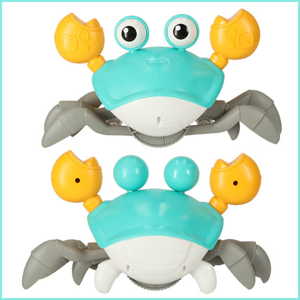 Kruipende En Dansende Krab Muzikaal Speelgoed Met Geluid - Interactief En Educatief Speelgoed Voor Kinderen En Baby's - Baby speelgoed - Sensorisch Speelgoed - Oplaadbare 3,7V Batterij - Groen