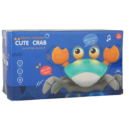 Kruipende En Dansende Krab Muzikaal Speelgoed Met Geluid - Interactief En Educatief Speelgoed Voor Kinderen En Baby's - Baby speelgoed - Sensorisch Speelgoed - Oplaadbare 3,7V Batterij - Groen