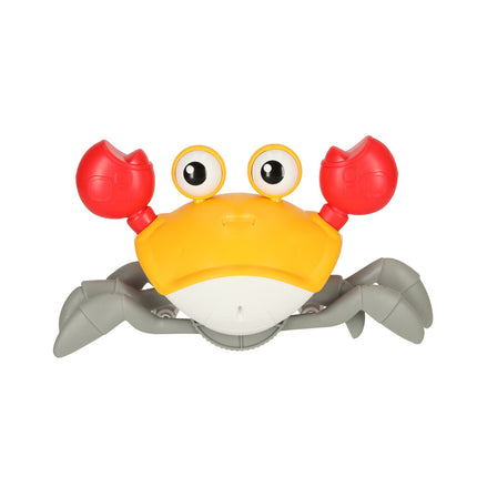 Kruipende En Dansende Krab Muzikaal Speelgoed Met Geluid - Interactief En Educatief Speelgoed Voor Kinderen En Baby's - Baby speelgoed - Sensorisch Speelgoed - Oplaadbare 3,7V Batterij - Oranje
