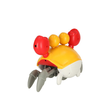 Kruipende En Dansende Krab Muzikaal Speelgoed Met Geluid - Interactief En Educatief Speelgoed Voor Kinderen En Baby's - Baby speelgoed - Sensorisch Speelgoed - Oplaadbare 3,7V Batterij - Oranje