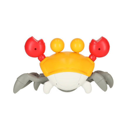 Kruipende En Dansende Krab Muzikaal Speelgoed Met Geluid - Interactief En Educatief Speelgoed Voor Kinderen En Baby's - Baby speelgoed - Sensorisch Speelgoed - Oplaadbare 3,7V Batterij - Oranje