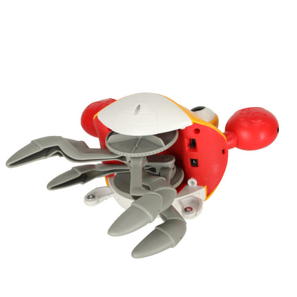 Kruipende En Dansende Krab Muzikaal Speelgoed Met Geluid - Interactief En Educatief Speelgoed Voor Kinderen En Baby's - Baby speelgoed - Sensorisch Speelgoed - Oplaadbare 3,7V Batterij - Oranje