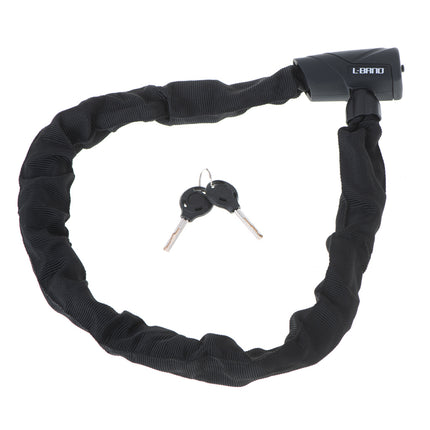 L-BRNO Slot Fietsveiligheidsslot - Kettingslot Motorslot Sleutel Zwart 90CM