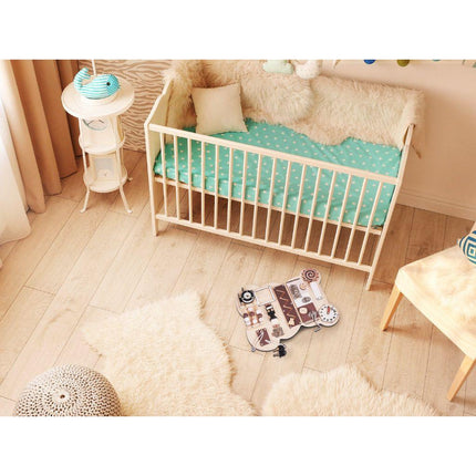 Lulilo Sensorisch Educatief Speelgoed - Activiteitenbord - Manipulatie Bord - Montessori Speelgoed - Houten Speelgoed - Teddybeer 28cm x 40cm