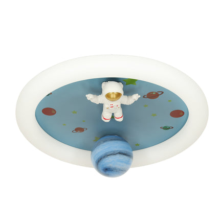 Lumela LED Plafondlamp Astronaut Voor Kinderen 50 cm - Kinderlamp Dimbaar - Plafondverlichting Met Afstandsbediening - Kinderkamer