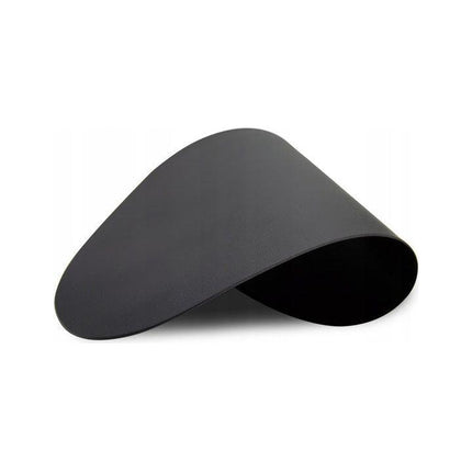 Tragar Placemats Set van 6 – Zwart – Kunststof PVC 35x45 cm – Hittebestendig & Krasvrij – Asymmetrisch Design