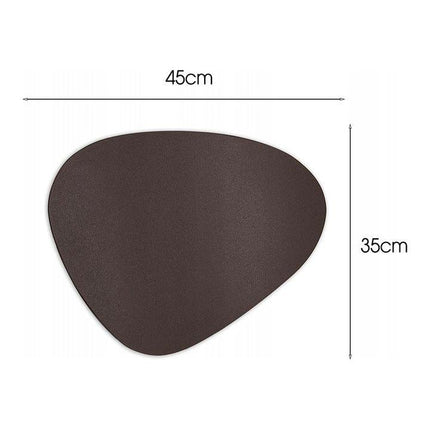 Tragar Placemats Set 6 – Bruin – Kunststof 35x45 cm – Hittebestendig & Krasvrij