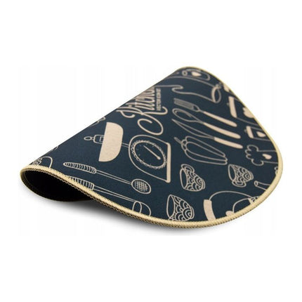 Tragar Set Van 6 Premium Placemats - Ronde Placemats - Antislip Placemat - Onderlegger - Onderzetter - 6 Stuks - Diameter 38 cm - Zwart