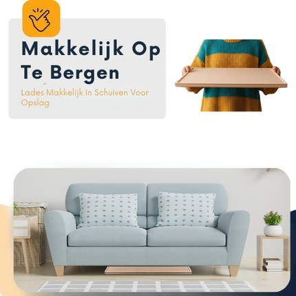 MIRO® Houten Puzzelbord 1500 Stukjes – Puzzeltafel met 4 Lades – Puzzel Organizer & Sorteerbord – Duurzaam Hout – 89x69 cm – Voor Volwassenen