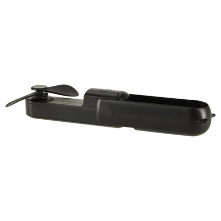 Mini USB Ventilator Opvouwbaar Zwart – Draagbare Handventilator – Oplaadbaar via USB-C – Bureauventilator – Powerbankfunctie