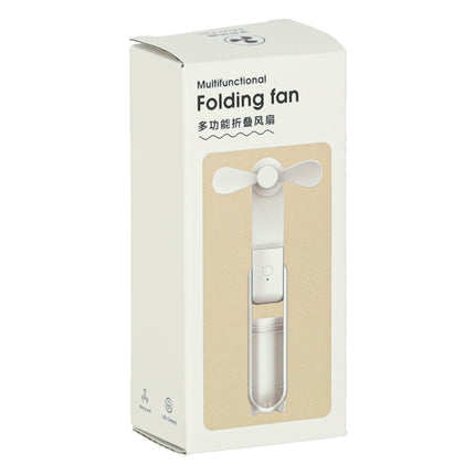 Mini USB Ventilator Opvouwbaar Zwart – Draagbare Handventilator – Oplaadbaar via USB-C – Bureauventilator – Powerbankfunctie