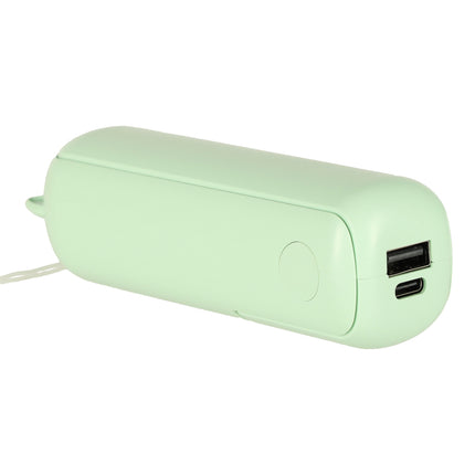 Mini USB Ventilator Opvouwbaar Groen – Draagbare Handventilator – Oplaadbaar via USB-C – Bureauventilator – Powerbankfunctie