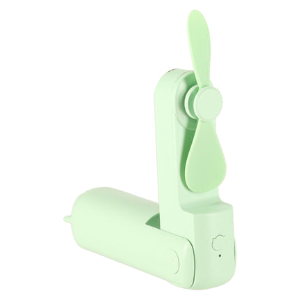 Mini USB Ventilator Opvouwbaar Groen – Draagbare Handventilator – Oplaadbaar via USB-C – Bureauventilator – Powerbankfunctie