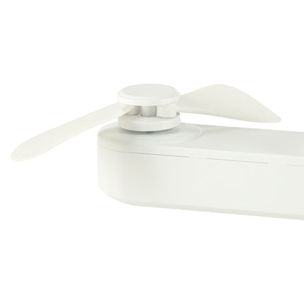 Mini USB Ventilator Opvouwbaar Wit – Draagbare Handventilator – Oplaadbaar via USB-C – Bureauventilator – Powerbankfunctie