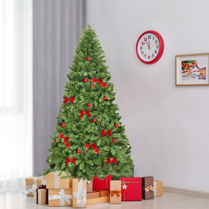 Trendmix Kunstkerstboom 230 cm – Groen – 1346 Takken – Scharnierend – PVC – Met Metalen Standaard