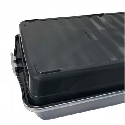 Lock & Fresh Rechthoekige Taartdoos 45 cm – Cake Bewaarbox en Transportcontainer – Met Handgrepen en Clipdeksel – Voor Cake, Taart en Gebak – Assorti