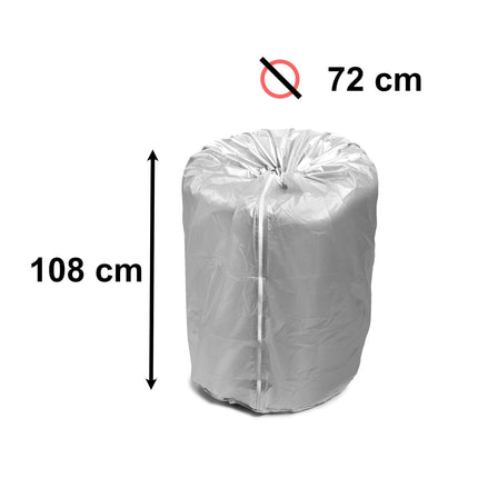 Auto Bandenhoes voor 4 Banden - Waterdichte Wielen Hoes - 13-17 Inch - Velgenboomhoes - Zilver