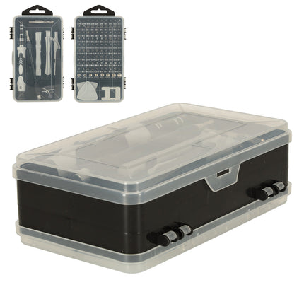 115-delige Precisie Magnetische Schroevendraaier Set – Inclusief Bitset – Fijnmechanica Reparatieset – Met Accessoires en Etui
