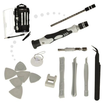115-delige Precisie Magnetische Schroevendraaier Set – Inclusief Bitset – Fijnmechanica Reparatieset – Met Accessoires en Etui