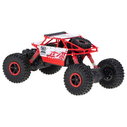 RC Voertuig Rock Crawler - RC Auto - 2.4 Ghz - 1:18 - Rood - Bestuurbare auto - Radiografisch Bestuurbare Auto - 4WD