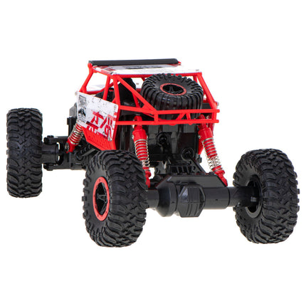 RC Voertuig Rock Crawler - RC Auto - 2.4 Ghz - 1:18 - Rood - Bestuurbare auto - Radiografisch Bestuurbare Auto - 4WD