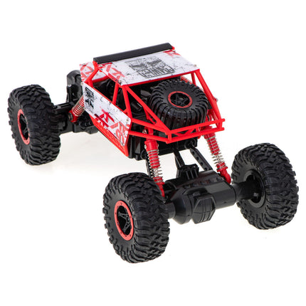 RC Voertuig Rock Crawler - RC Auto - 2.4 Ghz - 1:18 - Rood - Bestuurbare auto - Radiografisch Bestuurbare Auto - 4WD