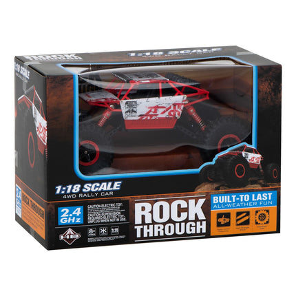 RC Voertuig Rock Crawler - RC Auto - 2.4 Ghz - 1:18 - Rood - Bestuurbare auto - Radiografisch Bestuurbare Auto - 4WD