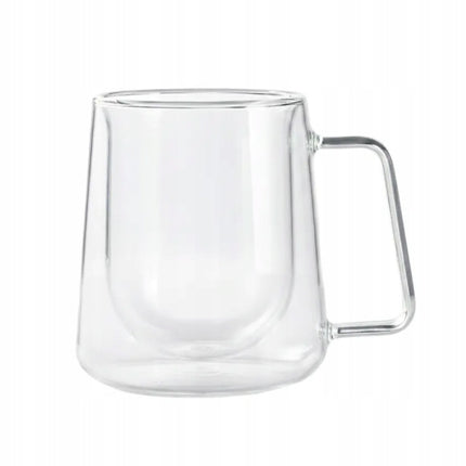 Dubbelwandig Glas 300 ml met Oor – Koffieglas, Theeglas & Cappuccino Glas – Thermoglas