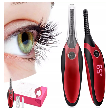 ActiveShop Elektrische Wimperkruller – USB Oplaadbare Verwarmde Lash Lift Krultang – 4 Temperatuurstanden – Veilig & Snel Wimpers Krullen – Draadloos Wimperstyling Apparaat