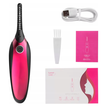 ActiveShop Elektrische Wimperkruller – USB Oplaadbare Verwarmde Lash Lift Krultang – 4 Temperatuurstanden – Veilig & Snel Wimpers Krullen – Draadloos Wimperstyling Apparaat
