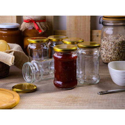 Altom Design Set van 6 Conserveringspotten 315 ml - Weckpot - Jampotten - Inmaakpotten - Voedsel bewaren, conserveren, inmaken
