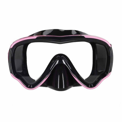 Snorkelset Volwassenen – Duikbril met Snorkel – Droog Snorkelsysteem – Gehard Glas – 180° Panoramisch Zicht – Roze
