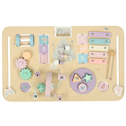 LULILO LUDO Montessori Sensorische Speeltafel – Houten Manipulatietafel 2-in-1 – Educatief Speelgoed vanaf 3 Jaar – Roze