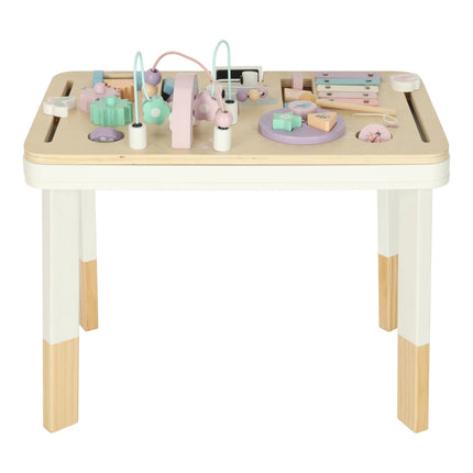 LULILO LUDO Montessori Sensorische Speeltafel – Houten Manipulatietafel 2-in-1 – Educatief Speelgoed vanaf 3 Jaar – Roze