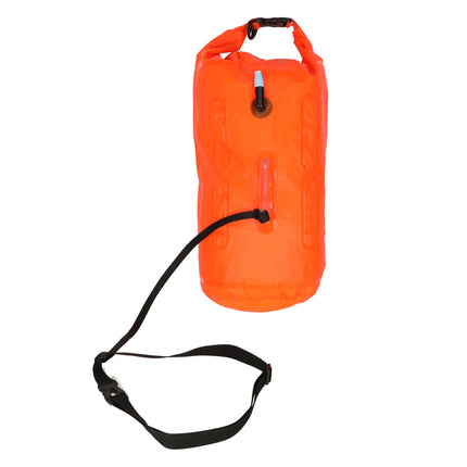 Zwemboei 20 Liter – Opblaasbare Reddingsboei – Waterdichte Zwemzak – Open Water Zwemmen – Met Fluitje – Oranje