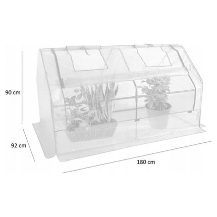 Garden Line Tuinkas met gaas 180 X 92 X 90 cm Groen - Moestuin Foliekas voor Gewassen en tomaten -  Hobbykas