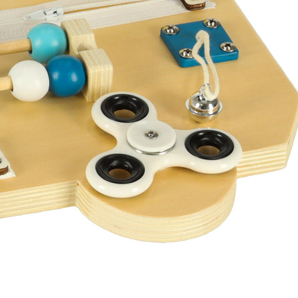 LULILO Buso Montessori Activity Bus XL – Houten Busyboard vanaf 1 Jaar – Sensorisch Educatief Speelgoed voor Baby’s en Peuters – Interactief Montessori Bord